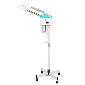 Other DEZIINE 2 in 1 Hot & Cold Facial Steamer Machine,800W, Hot Mist Cold Mist,Double Tube,Ozone,Rolling Stand Base