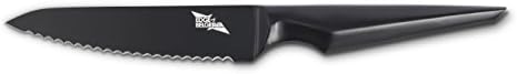 Edge of Belgravia Galatine Black Non Stick Stainless Steel Knife Ergonomic Grip Heavy Feel (Steak Knife 6")