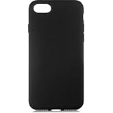 [SİYAH LANSMAN] For iPhone 7/8/SE modeli ile uyumlu İ&ccedil;i Kadife Y&uuml;zey Matte Esnek Silikon Kayma Yapmaz Darbe Emici Telefon Kıl