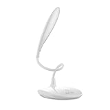 【Estructura flexible】 Con un diseño flexible giratorio de 360 grados, puede pararse en el escritorio o sujetar la mayoría de los muebles con su clip antideslizante. Se perfecciona para el uso de oficina, dormitorio, escuela y lectura.