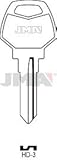ERREBI: HAD9 HD-3 JMA HARLEY DAVIDSON - Llave en blanco