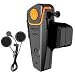 Produktbild leegoal Motorradhelm, Bluetooth-Headset, wasserdicht, für Motorräder, kabellose Gegensprechanlage mit Stereo-Headset, unterstützt GPS-Sprachbefehle, Freisprecheinrichtung, Musik