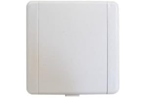 VacuValve ES fyrkantig suglåda - färg: vit, 90 x 90 mm, 2 kontaktstift, 36-38 mm öppning