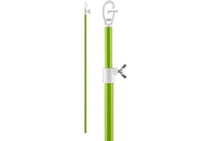 Bettina Clothes Line Prop Heavy Duty Telescopic Washing Line Extendable to 2.4m Clothes Pole Support Green (1)