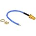 Produktbild DELOCK Antennenkabel RP-SMA Buchse zum Einbau > offenes verzinntes Kabelende (RG-405 semi flexible, 10 cm) low loss