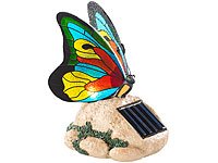 Lunartec Solar-LED-Schmetterling mit Echtglas-Mosaik-Flügeln - 6