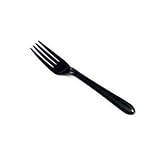 Negro Heavy Duty calidad bifurcaciones plásticas desechables - Ideal para fiestas, barbacoa, bodas y ocasiones especiales todo