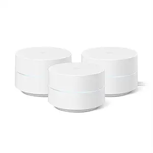(Renewed) Google WiFi System (Set of 3) - Router Replacement for Whole Home Coverage (2nd Gen) 2020 Model