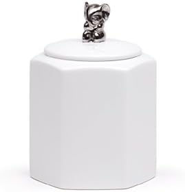 Maia Ming Designs Small Elephant Guardians Jar, Silver