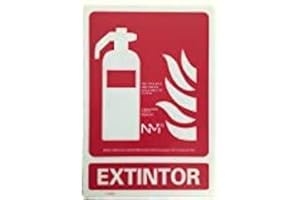 (SOLO PENÍNSULA) Ferretelix® Cartel PVC Fotoluminiscente Extintor 30 x 21 clase B homologado UNE 23035/4 F