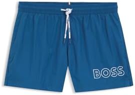 Boss Uomo Costume da Bagno Short 50469280 Poliammide Blu S