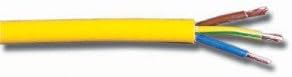 Meteorelectrical 3 Core 1.5mm Yellow Artic Flex (100m coil)