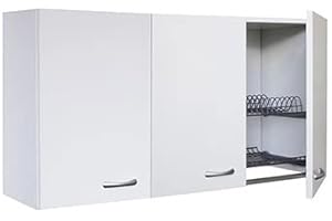 Arredobagno e Cucine Mobile scolapiatti armadietto pensile 80 per Cucina,2 sportelli H60 + pensile SX