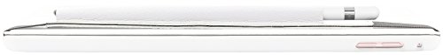 StilGut Pencil-Halter für Apple 9,7″ iPad Pro und iPad Pro 10.5″ aus echtem Leder. Stift-Halterung zur sicheren Aufbewahrung des Apple Pens, Weiß - 5