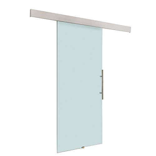 Porta scorrevole in vetro 2050x900x8 mm Porta camera porta con maniglia