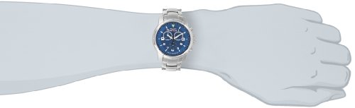 Sector Men's Watch R3273689035 In Collection Black Eagle, 42mm Chrono with Blue Dial and Stainless Steel Bracelet