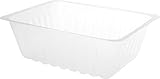 GUILLIN - CAISSIPACK BT500 CARTON DE 1500 Barquette Charcutiere 500cc, Plastique, Transparent, 14,3 x 11,1 x 4,9 cm