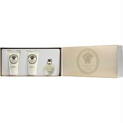 Versace Eros Pour Femme 2015 Travel Kit Gift Set - 5ml Eau de Toilette + 25ml Shower Gel + 25ml Body Lotion