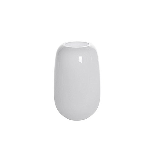 Preisvergleich Produktbild Vase Opal oval weiß H17cm