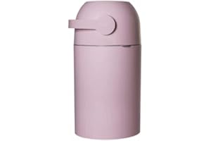 KEMMLIT Windeleimer geruchsdicht ohne Kassette mit Deckel und großes Fassungsvermögen für bis zu 25 Windeln inkl. Geruchsstop-System - Funktioniert mit herkömmlichen Tüten (Pink)