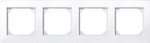 Preisvergleich Produktbild Merten 515425 M-PLAN-Rahmen, 4fach, aktivweiß glänzend