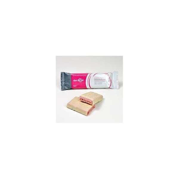 Diet Now - Meal Replacement Bars High Protein Enriched with Vitamins | Very Low Calorie Diet - 12 Pack - Berry & White Chocolate Flavour