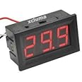 xcluma 0-100V (99.9V) Dc Digital Voltmeter Panel Dc .56 Inch Red Led Bike Car