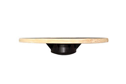 Balance Board Wackelbrett aus Holz für propriozeptives Training und Physiotherapie Therapie-Kreisel - 4