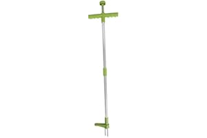 Lifetime Garden Estirpatore Erbacce da Giardino Estrattore Piante Erbe Infestanti Altezza 100cm con Pedale e Tridente in Metallo Kinzo