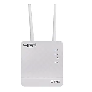 Maizic Smarthome 4G LTE CPE WiFi simcard Router with LAN Port Double 3Db Antenna 2G/3G/4G SIM Card Support