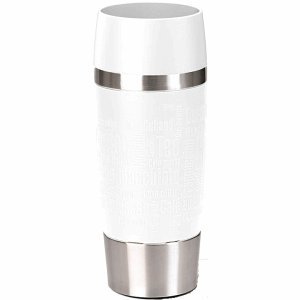 Preisvergleich Produktbild Emsa Isolierbecher Travel Mug 0,36l weiß / silber