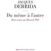 Du même à l'autre: Deux cours sur Husserl, 1963