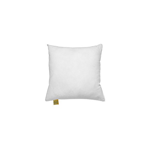 Federkissen 40x40, waschbar, Kissenfüllung 100% Federn, weiß, Oeko-Tex100 zertifiziert mit 100% Baumwolle-Hülle in vielen Maßen