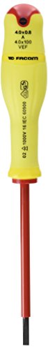 FACOM A4X100VEF - DESTORNILLADOR RANURADO 4X100 VE FLUORESCENTE