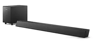 Philips Audio TAB5305 2.1CH 70W Bluetooth Soundbar with Wireless Subwoofer, HDMI ARC, Optical Input, Metal Grille and Powerful Bass