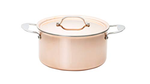 Copper Tri-Ply Family Stockpot, 24cm - 5.8 Litre