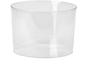 Sanjoma Chemical Solutions - Pack economico vasos chiquitos - Material Poliestireno reutilizable - Color Transparente (Pack 100)