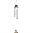 GJ Feng Shui Vastu 7 Pipe Wind Chime for Balcony, Window and Aluminum Wind Chime Positive Energy Silver Color 60 cm