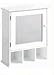 SIMPLE - Wall Mounted Bathroom Mirror Cabinet - White