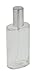 Produktbild Fantasia Parfum Flakon leer 100ml mit Zerstäuberpumpe, ovale Klarglas Flasche zum selber Befüllen, mit Parfum Zerstäuber und Kappe in Silber, nachfüllbar für 100ml