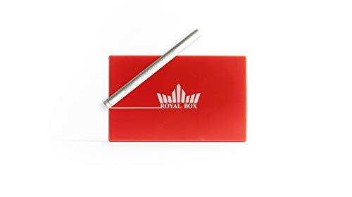 Royal Box Snorting Kit/Dosificador de Rape/Sniffer Set con Tubo/Dispensador de Tabaco/Snuff/Red