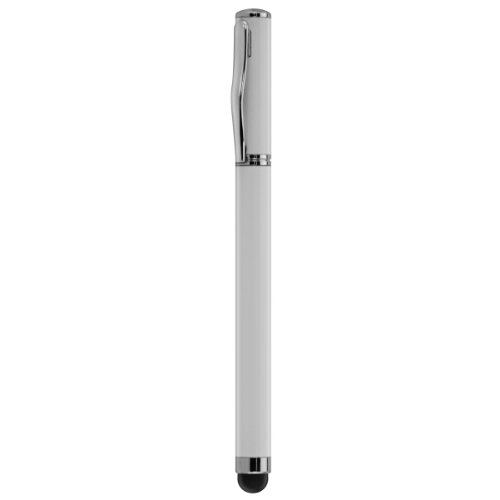 3in1 Set: kwmobile Hülle für Samsung Galaxy Tab 3 8.0 T3100 – 360° Standfunktion Case Tablet Schutzhülle Kunstleder – Smart Cover Tabletcase Weiß + Folie, kristallklar + Stylus, weiß - 5