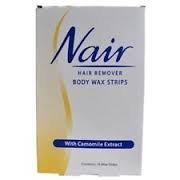 Nair 16 Wax Strips Waxing Facial Hair Removal Camomile - Pack Of 2