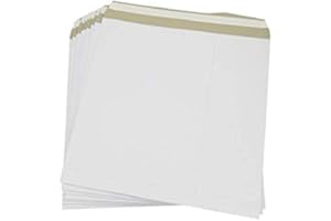 GLOBE PACKAGING 5 x 12 Strong White LP Record Mailers Envelope New