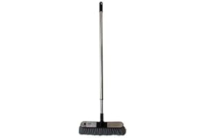 Brushmann Soft Sweeping Brush Stainless Steel with Telescopic Handle