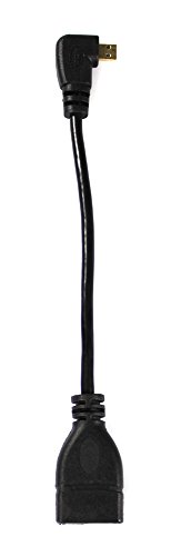 COM-FOUR® Micro HDMI Stecker auf HDMI Buchse Kabel Adapter rechts gewinkelt vergoldet schwarz (rechts gewinkelt) - 4