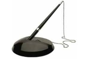 MANCHESTER STATIONERY Premium Quality Reception Pen On Chain with Stand