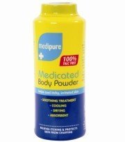 Twin Pack Medipure Medicated Body Powder 100% Talc Free 200g