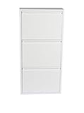 Peso: 10 kg Evergreen-House Zapatero, Blanco, 50 x 103 x 15 cm