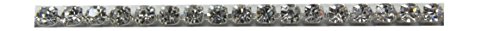 Strassband Crystal silber SS12 3mm 1 Meter von Einkaufszauber - 2